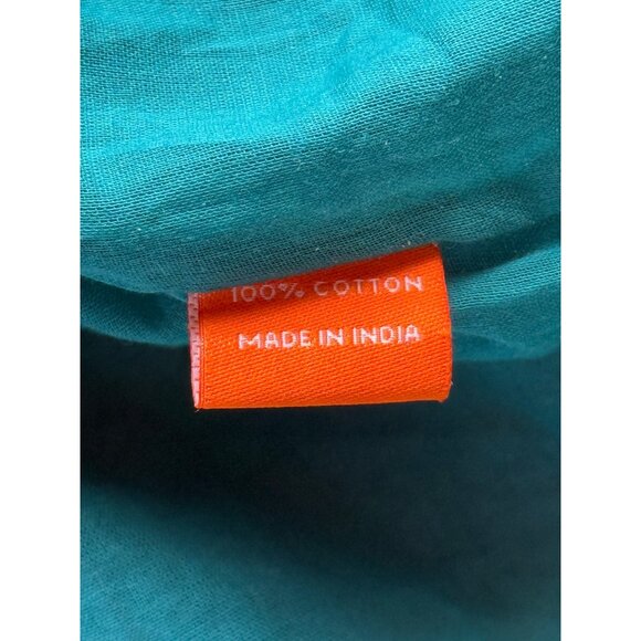 Oliphant Women's Yoke Dress Long Sleeve Boho Floral Ruffle-Neck $348 Size S - Picture 7 of 9